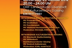 ORF-Livesendung \"Lange Nacht der Blasmusik\" 25.10.2012